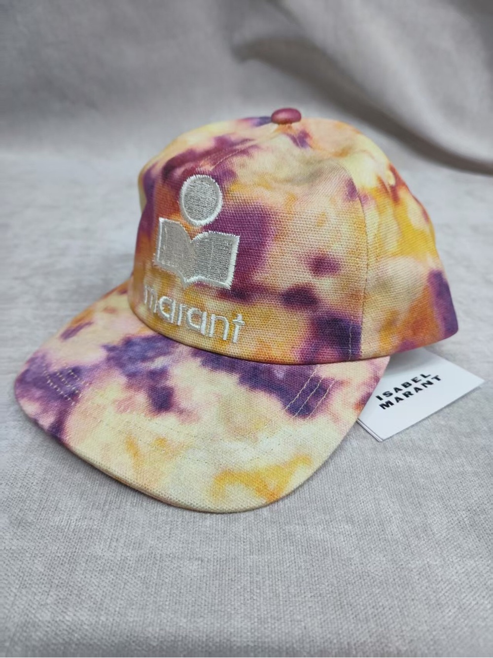 Isabel Marant Tie-Dye Baseball Cap - Yellow & Purple
